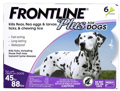 Frontline Plus Flea Tick Treatment for Dogs
