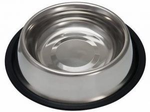Loving Pets Stainless Steel No Tip Pet Bowl