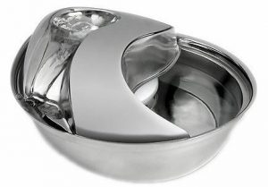 Pioneer Pet Stainless Steel Drinking Fountain Raindrop Design