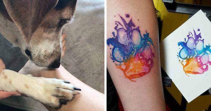 Dog Paw Tattoo