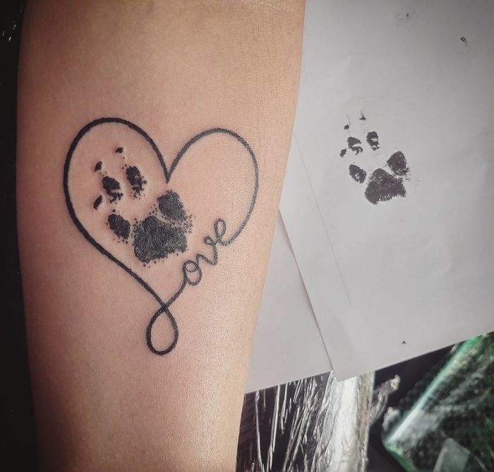 Dog Paw Tattoo