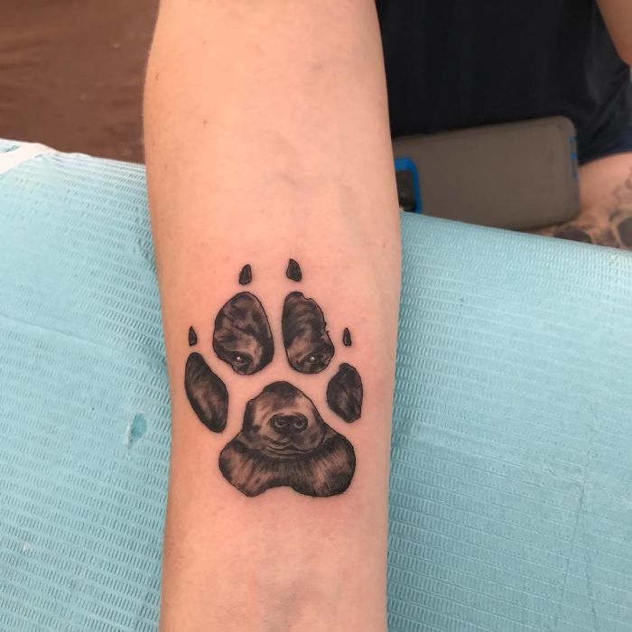 Dog Paw Tattoo