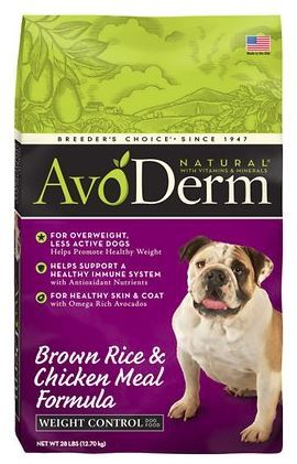 AvoDerm Natural Brown Rice and Chicken Weight Control