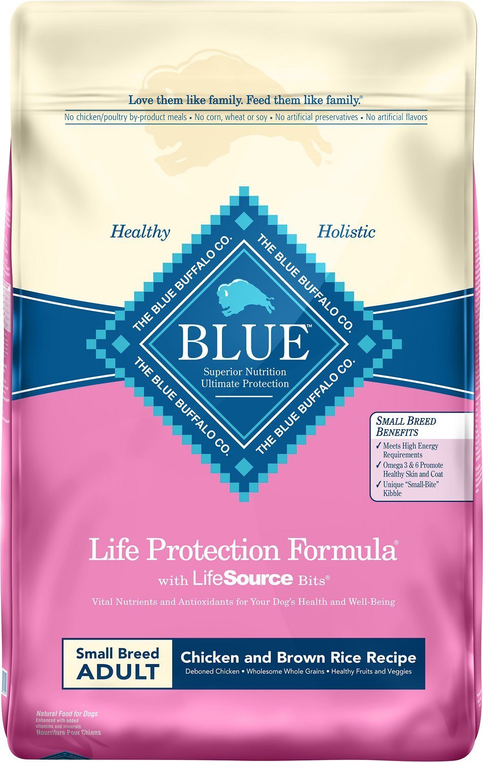 Blue Buffalo Life Protection Chicken & Brown Rice for Small Breed Adult Dogs