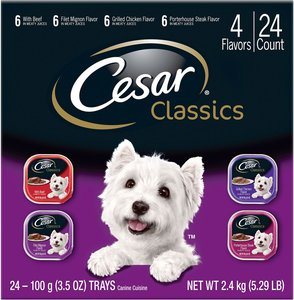 Cesar Club Variety Cube Dog Food Trays