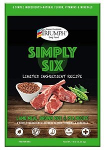 Triumph Simply Six Dog Food