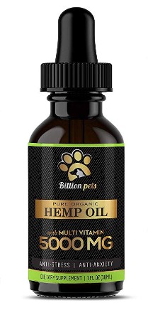 Hemp Oil Dogs Cats - 150 000 MG - Anti-Anxiety, Arthritis, Seizures, Pain Relief