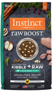Nature's Variety Instinct Raw Boost Grain-Free Chicken Meal Formula Large Breed Puppy Dry Dog Food