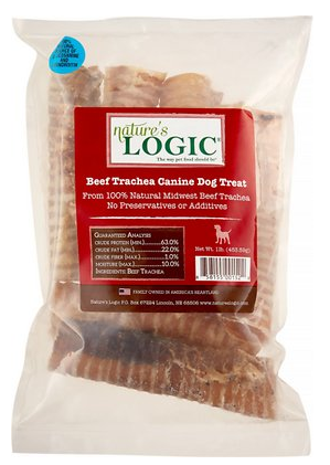 Nature\'s Logic Beef Trachea Dog Treats