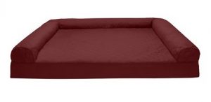 FurHaven Quilted Cooling Gel Bolster Cat & Dog Bed w/Removable Cover