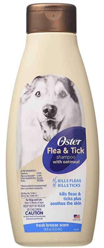 Oster Flea and Tick Shampoo with Oatmeal