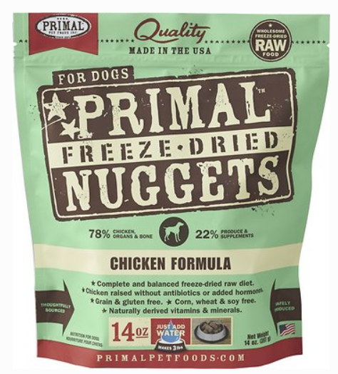 Primal Chicken Formula Nuggets Grain-Free Raw