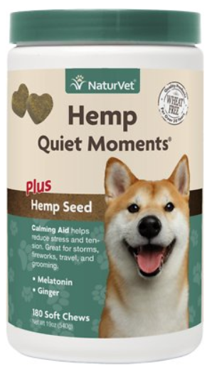 NaturVet Hemp Quiet Moments Plus Hemp Seed Dog Soft Chews