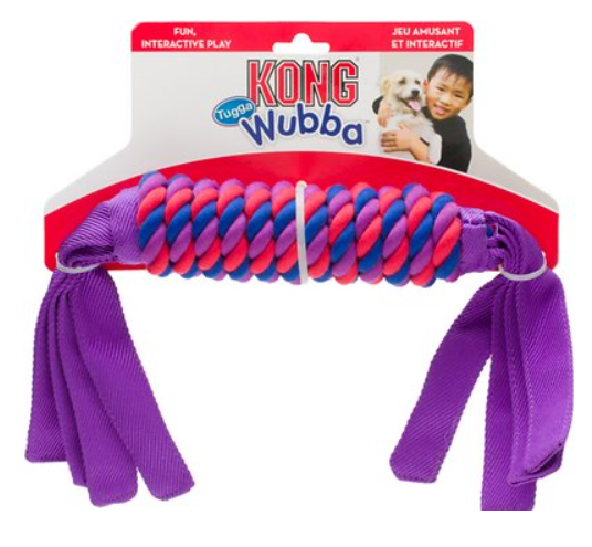 KONG Tugga Wubba Dog Toy, Color Varies